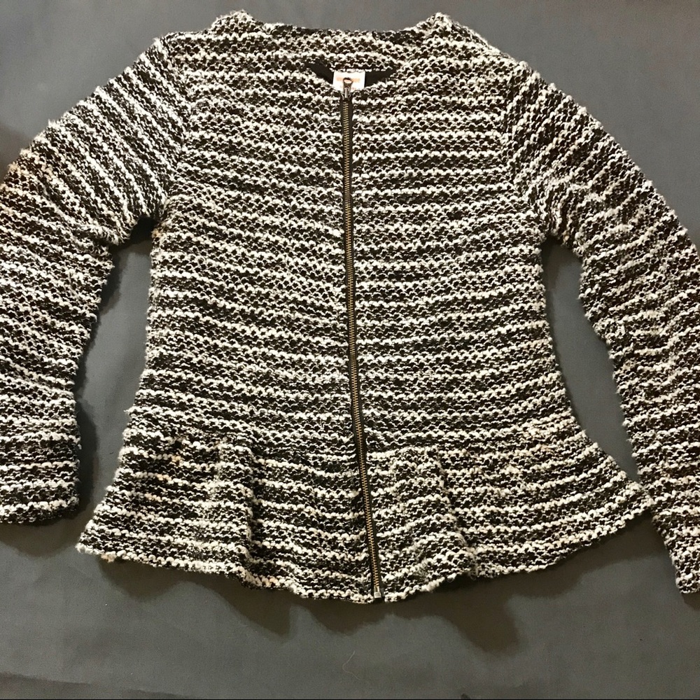 ADORABLE Gymboree Ruffle Hem Tweed Jacket (S. 7-8)
